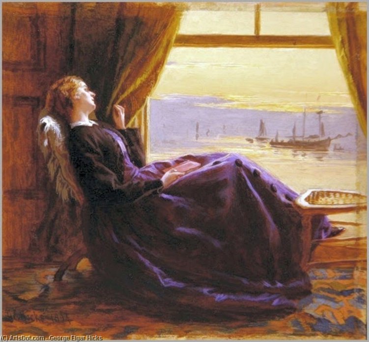 At Evening Time- Study — George Elgar Hicks