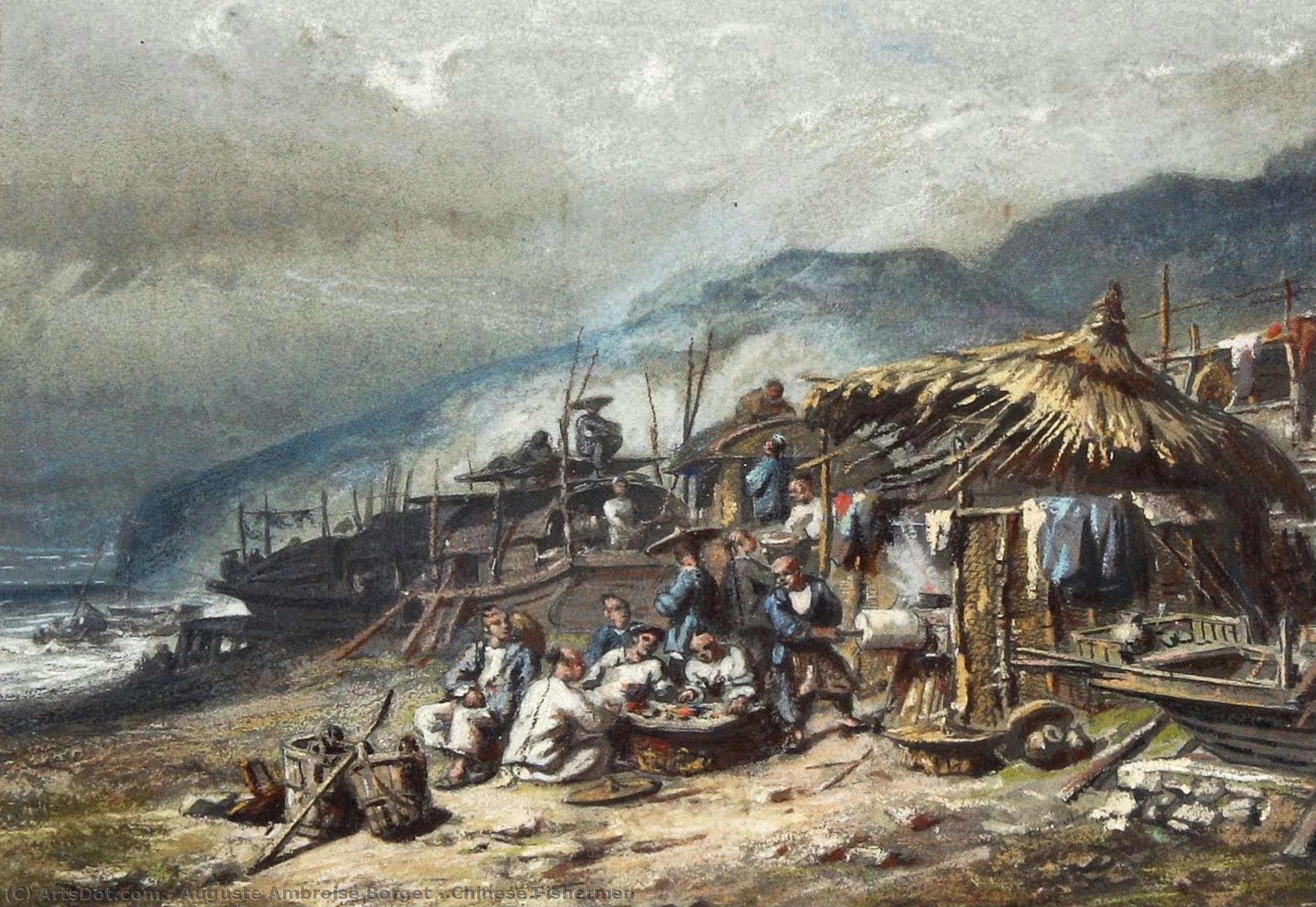 Chinese Fishermen — Auguste Ambroise Borget