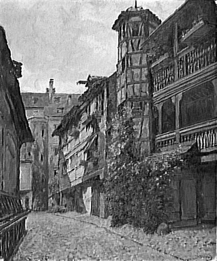 Cour Du Corbeau, Strasbourg Rabenhof In Strassburg (titre Attribué) — Lothar Von Seebach
