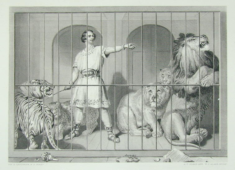 Van Amburgh And His Big Game Cats — Sir Edwin Henry Landseer