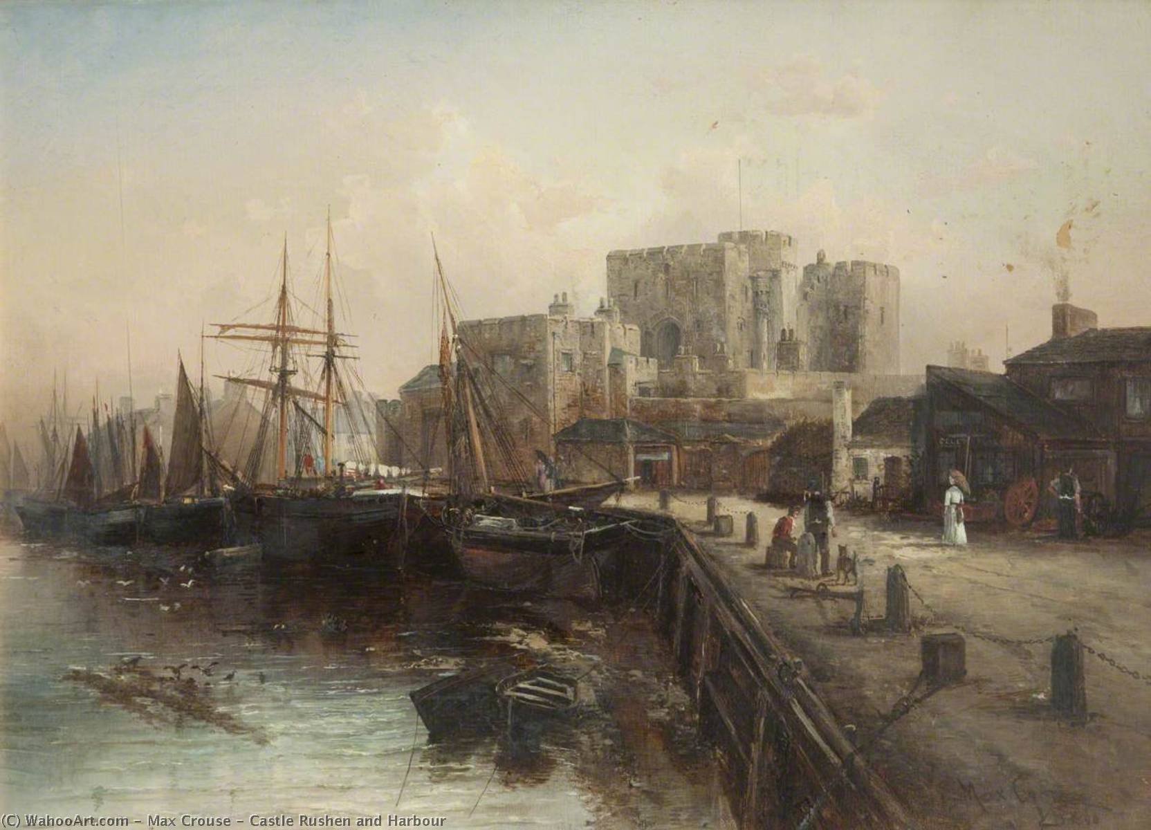 Castle Rushen And Harbour — Max Crouse