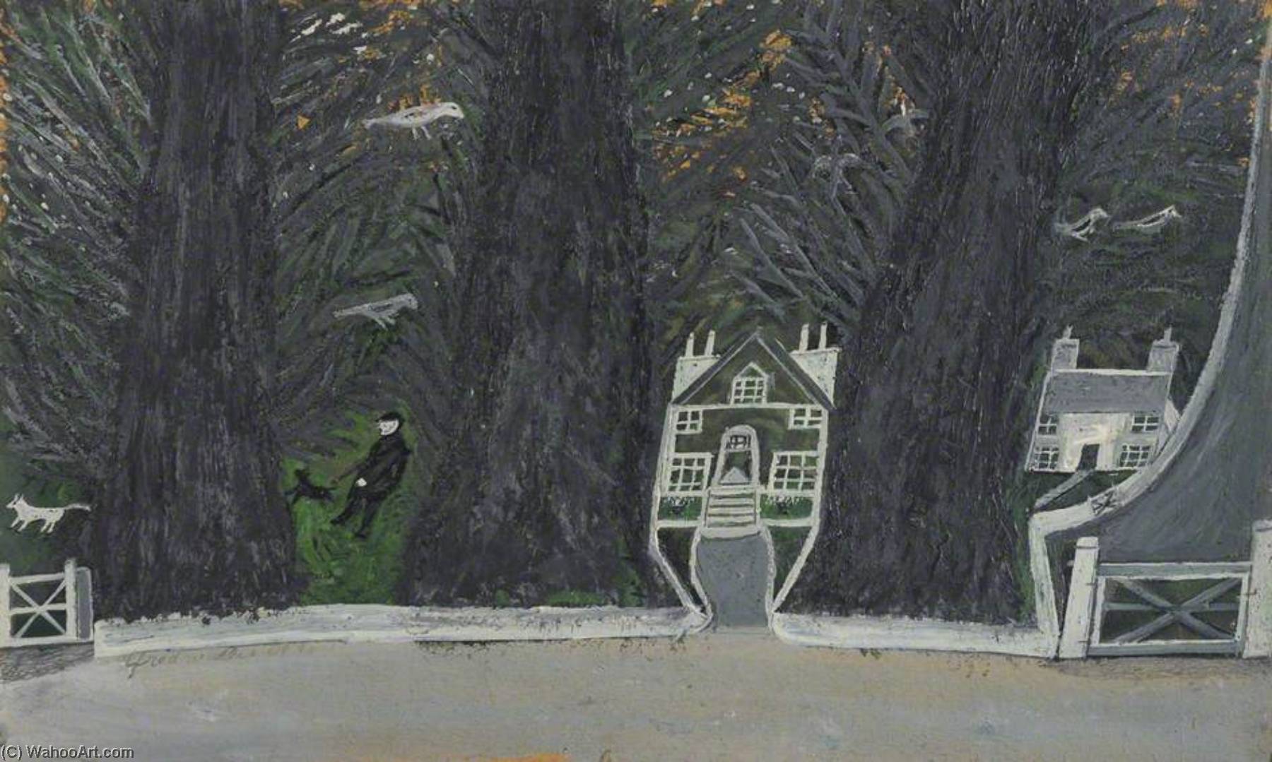 Cottages In A Wood, St Ives — Alfred Wallis