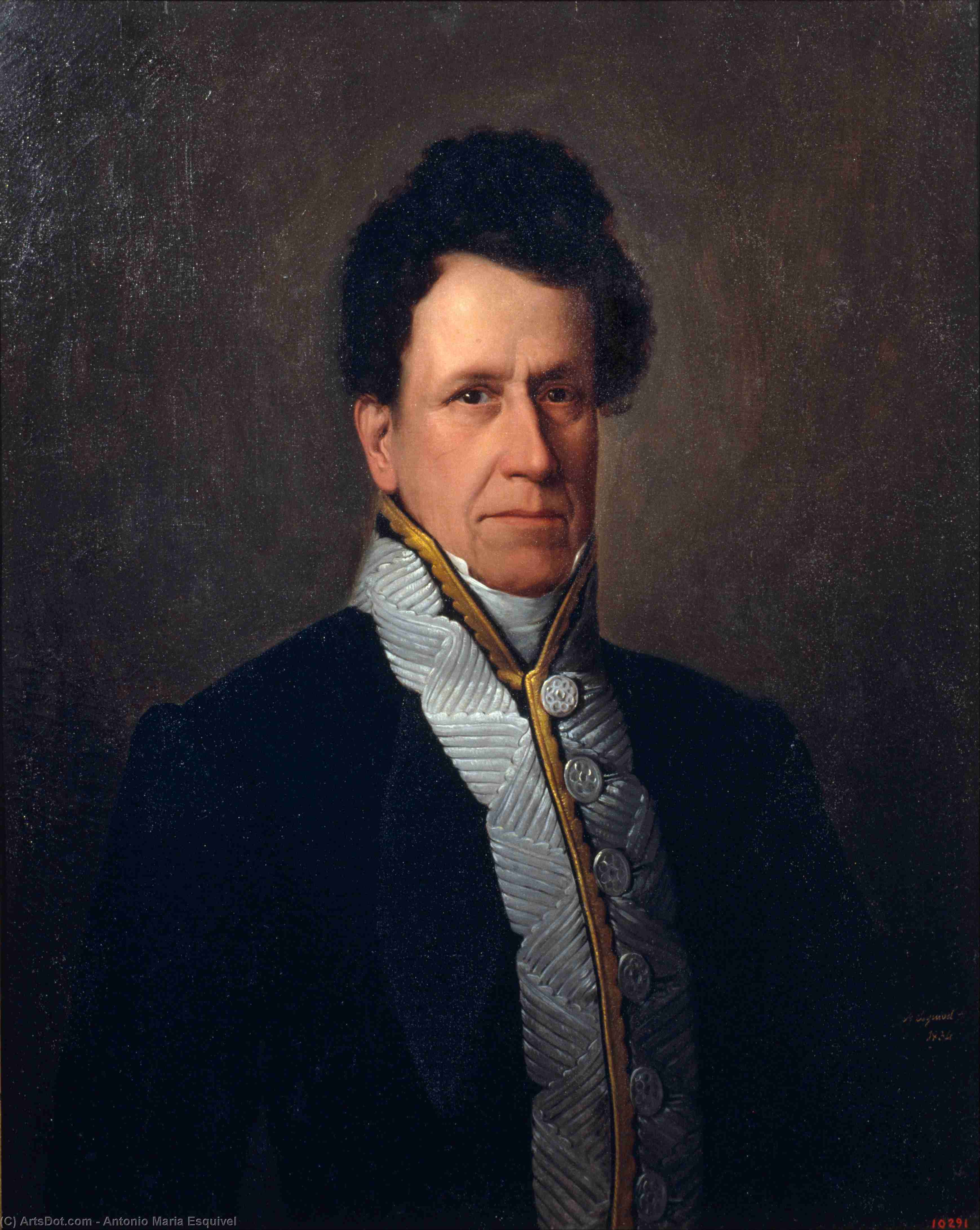 Manuel Gutierrez, (83 X 66 Cm) (1834) — Antonio Maria Esquivel Y Suárez De Urbina