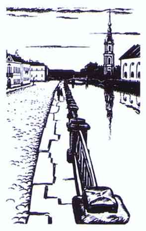 Illustration For Dostoyevsky's White Nights 1 — Mstislav Dobuzhinsky
