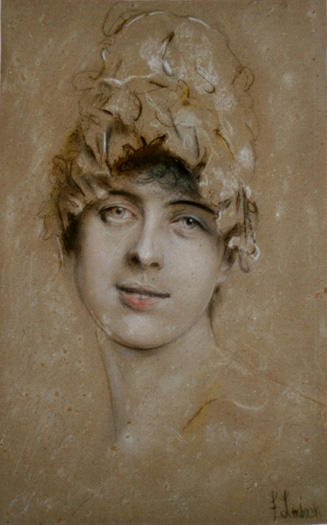 Portrait Of A Young Woman 1 — Franz Seraph Von Lenbach