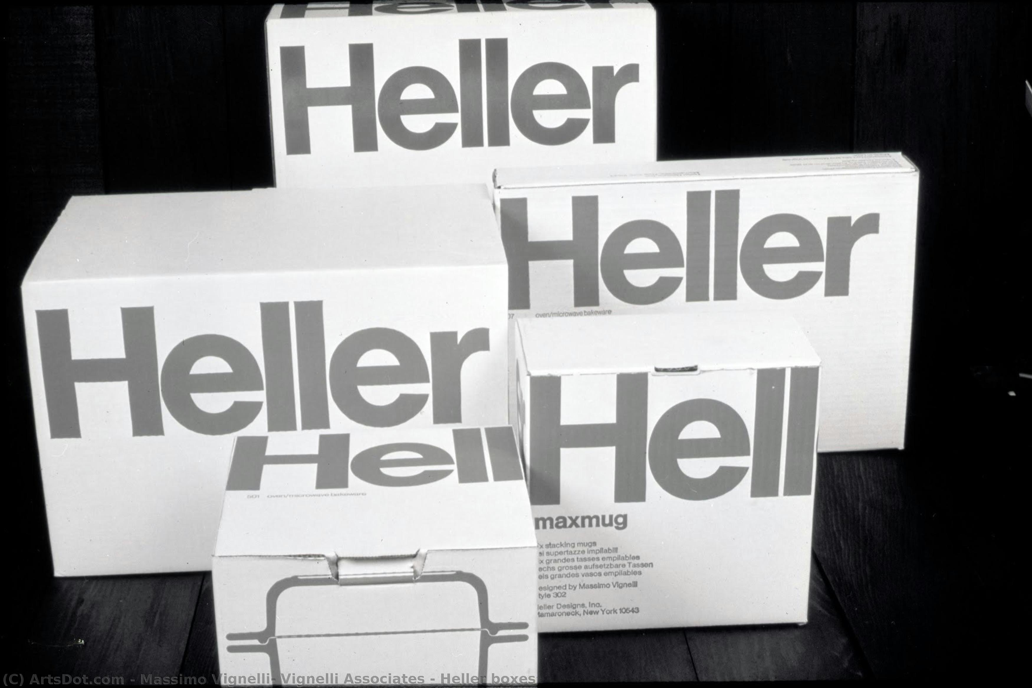 Heller Boxes — Massimo Vignelli, Vignelli Associates