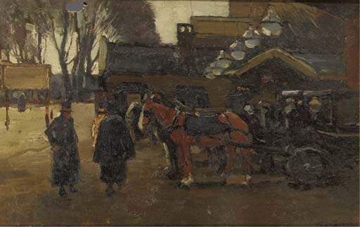 Carriages By The Hague Trainstation — Wilhelmus Hendrikus Petrus Johannes Zwart