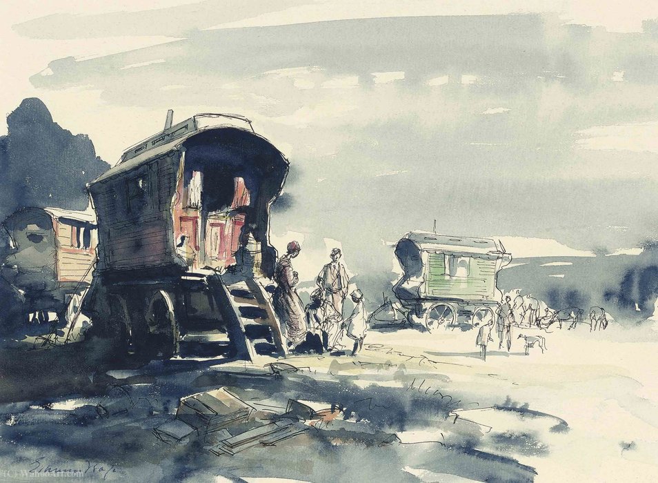 Gypsy Caravans — Edward Seago