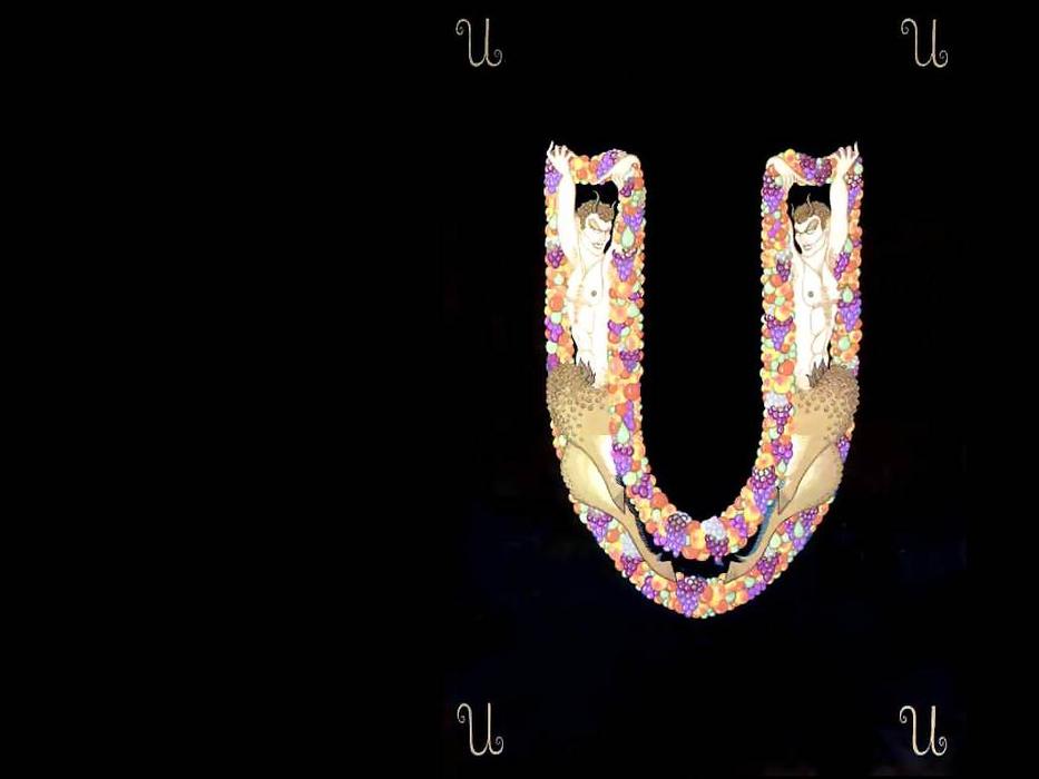 Alphabet U — Erté