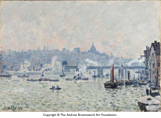 View Of The Thames: Charing Cross Bridge — Alfred Sisley