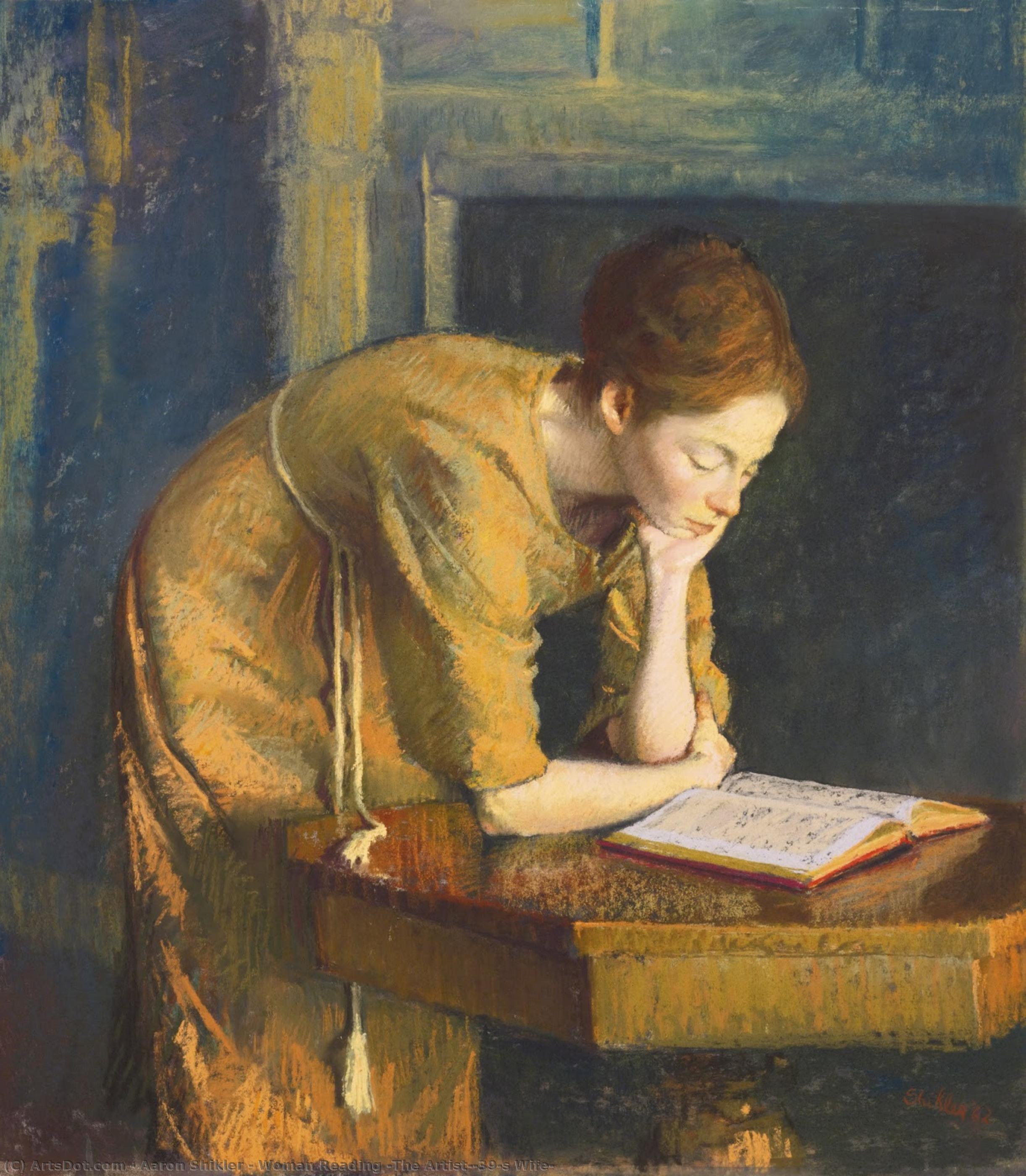 Woman Reading (the Artist's Wife) — Aaron Abraham Shikler