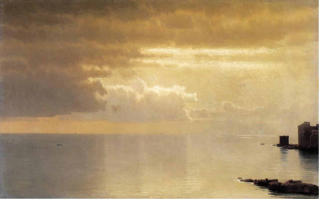 A Calm Sea, Mentone — William Stanley Haseltine