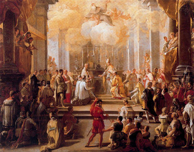 Dedication Of The Church Of Monte Cassino — Luca Giordano