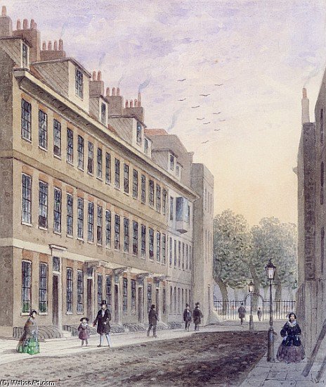 View Of Fludyer Street, Looking Towards St. James's Park — Thomas Hosmer Shepherd