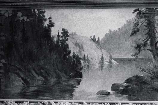 Panorama Of Lake Coeur D'alene, Idaho Beauty Bay, (painting) — Von Luerzer