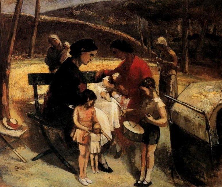 Nannies In The National Garden — Theophrastos Triantafyllidis