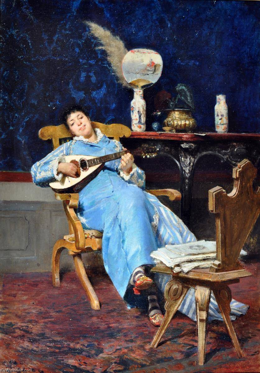 Girl With A Mandolin — Vincenzo Caprile