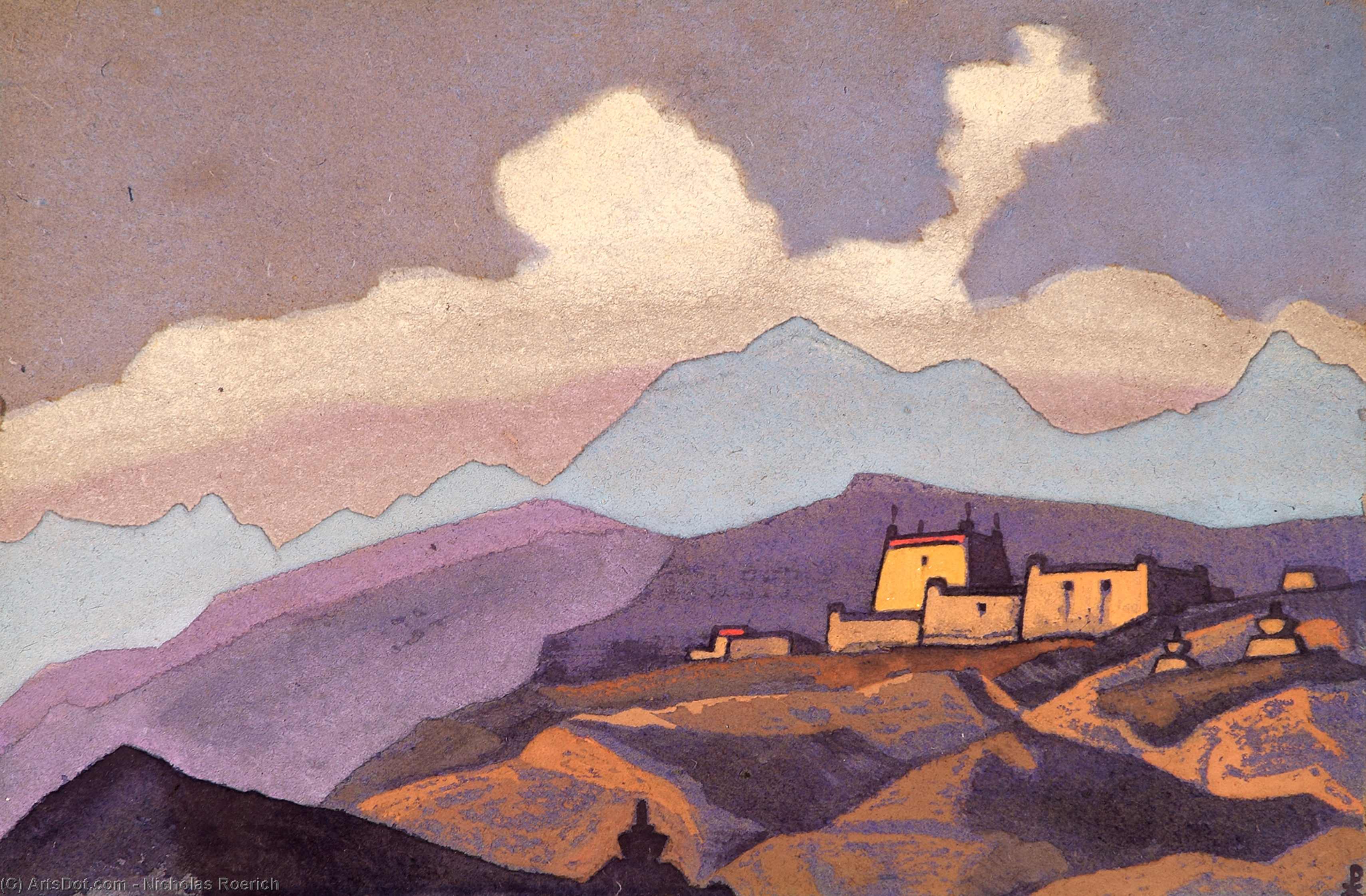 Monastery. Tsang, Tibet. — Nicholas Roerich