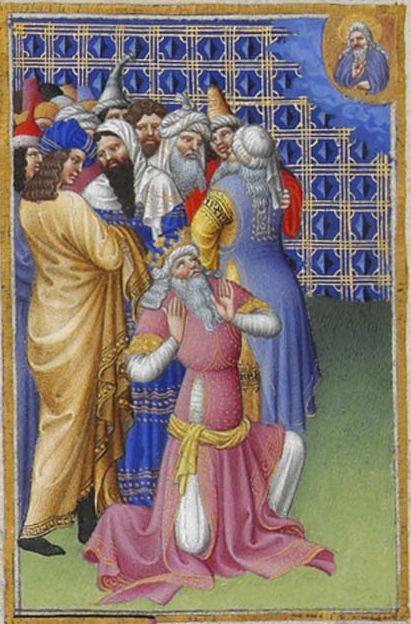 David Beseeches God Against Evildoers — Limbourg Brothers