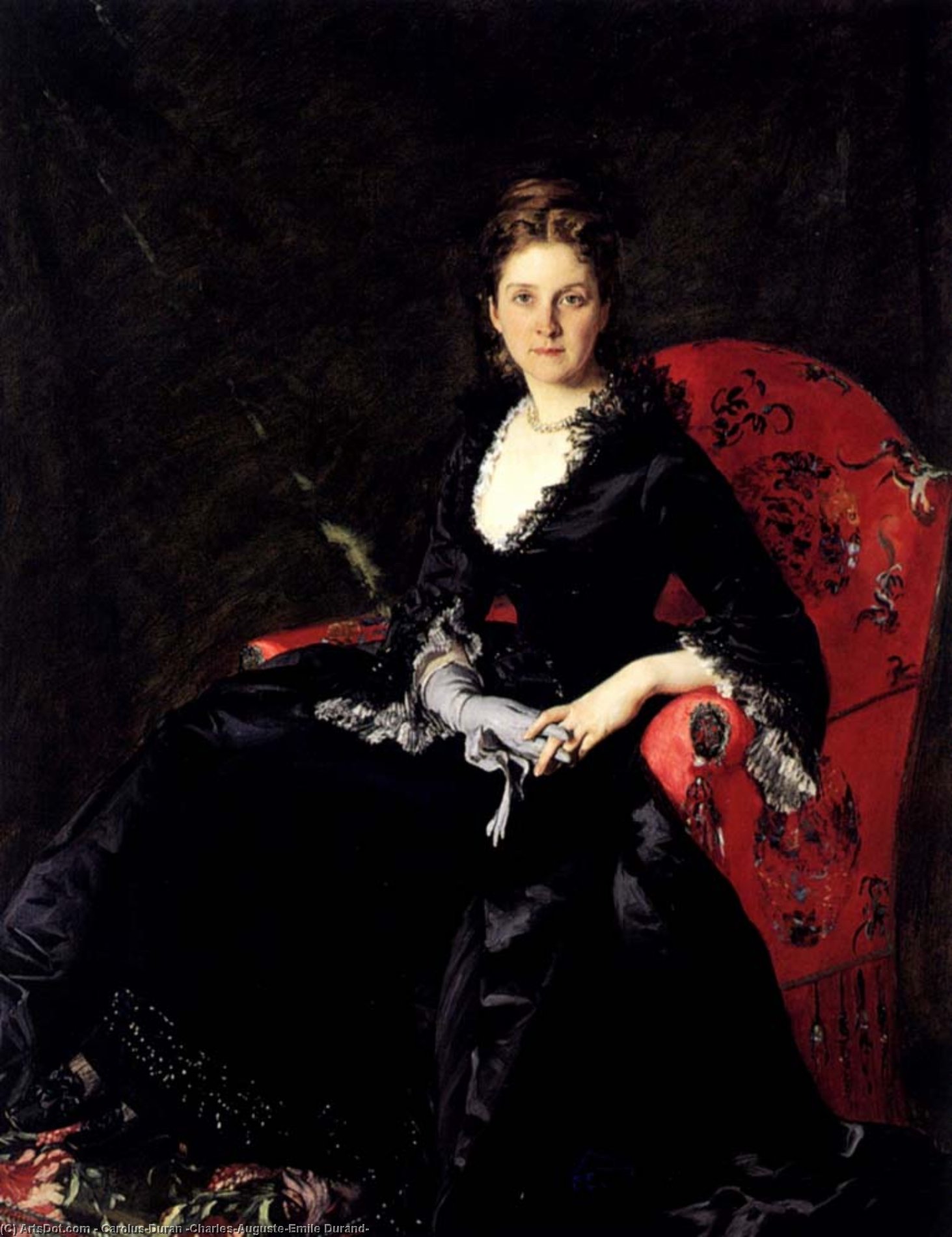 Portrait Of Mme N. M. Polovtsova — Carolus-duran (charles-auguste-emile Durand)