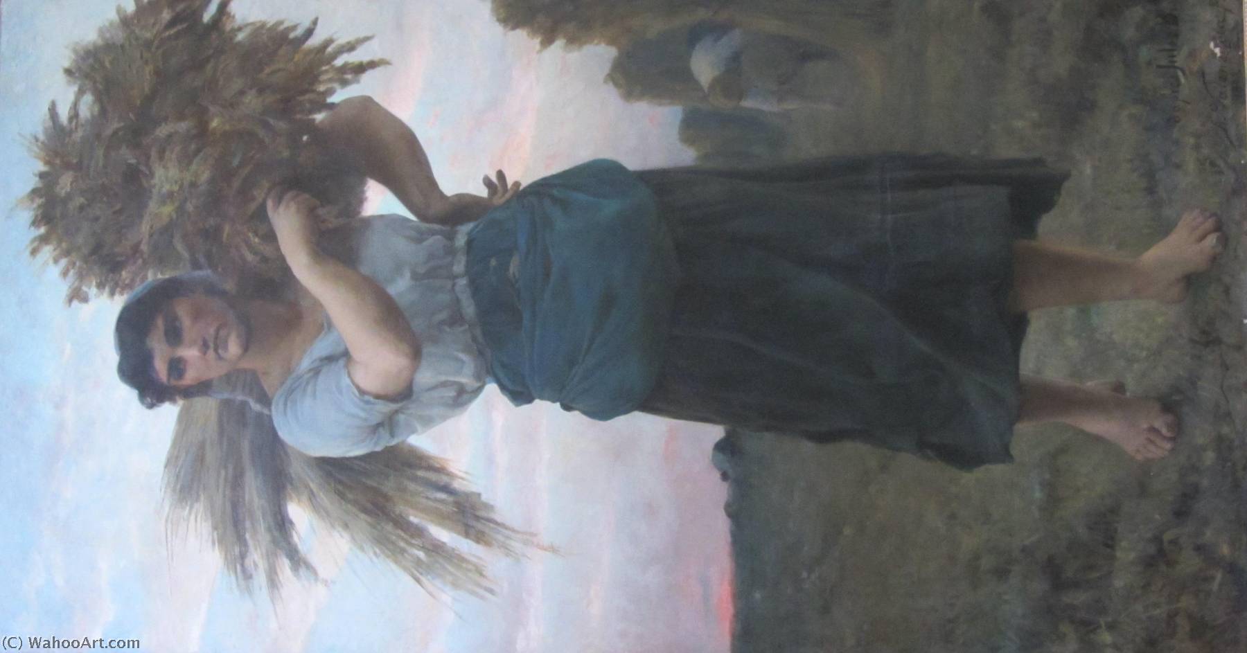La Segadora , Copia Del Cuadro Homónimo De Jules Breton — Alfredo Valenzuela Puelma