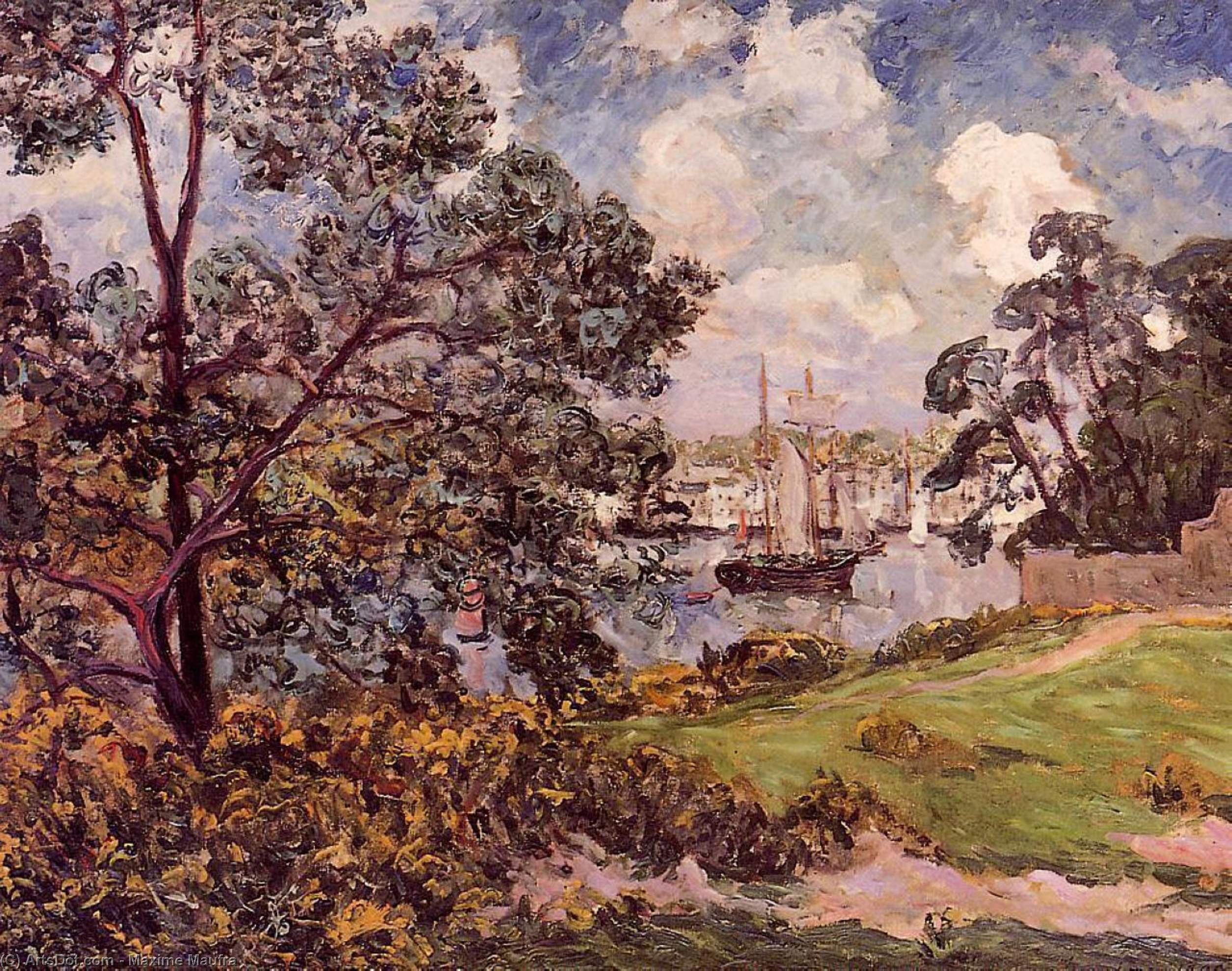 View Of The Port Of Auray — Maxime Maufra