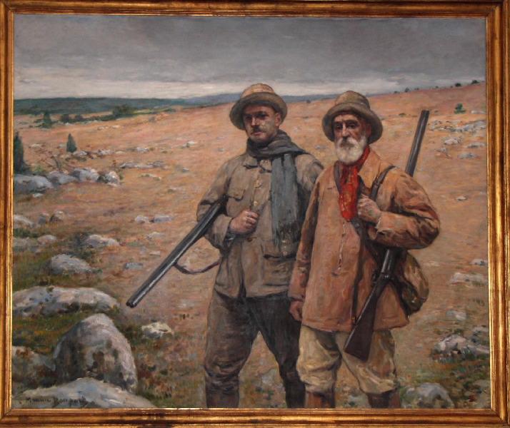 Les Chasseurs Sur Le Causse (mr Broussy Et Mr Fraysse) — Maurice Bompard