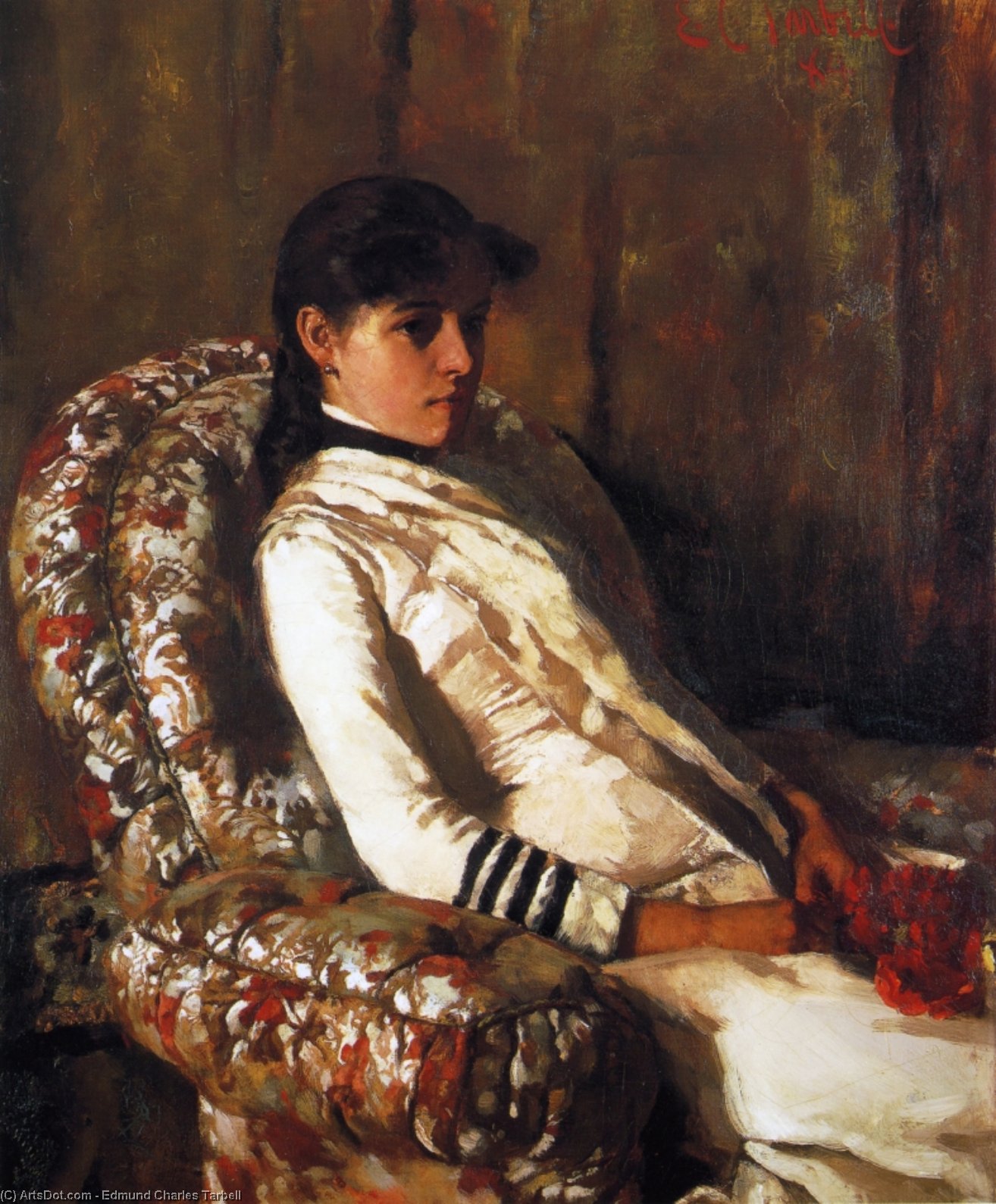 Portrait Of Mrs. Tarbell (as A Girl) — Edmund Charles Tarbell