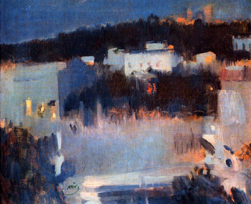 El Castell De Bellver Per La Nit — Joaquim Mir