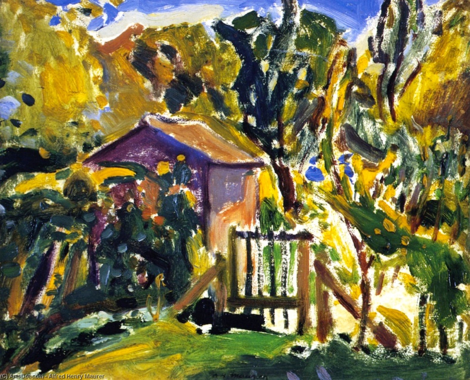 Porte De Ferme — Alfred Henry Maurer