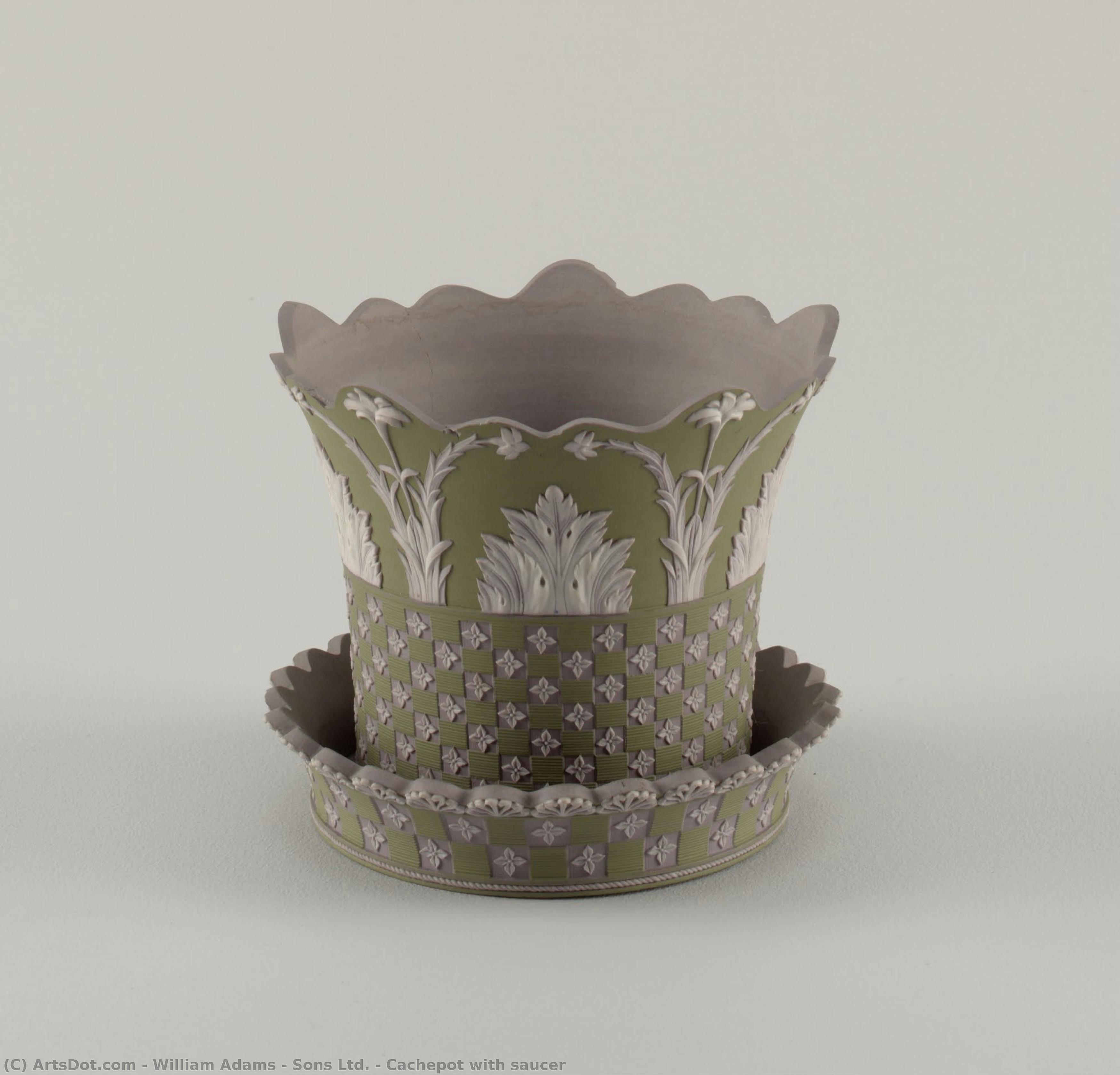 Cachepot With Saucer — William Adams & Sons Ltd.