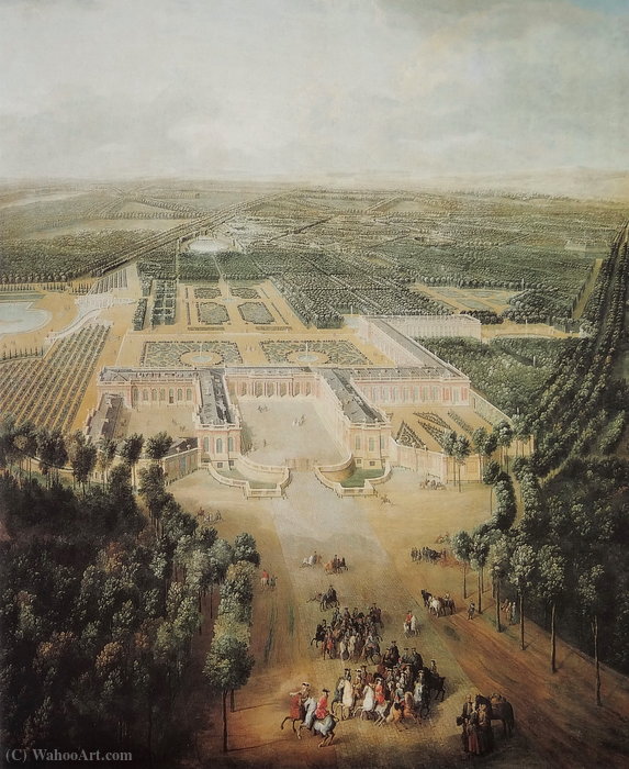 Louis Xv Child Horseback Ride To The Castle Of The Grand Trianon — Jean Baptiste Martin