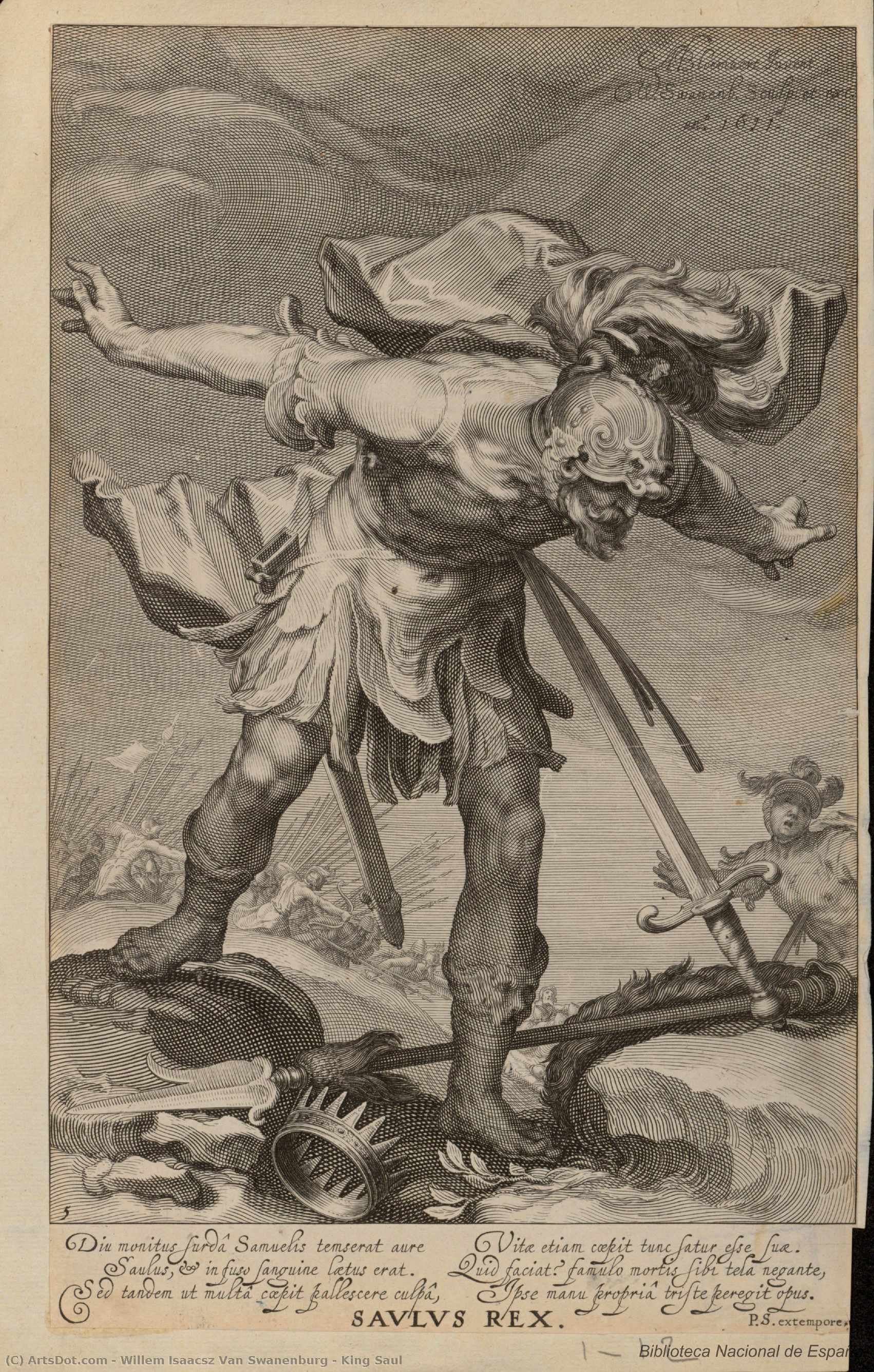 King Saul — Willem Isaacsz Van Swanenburg