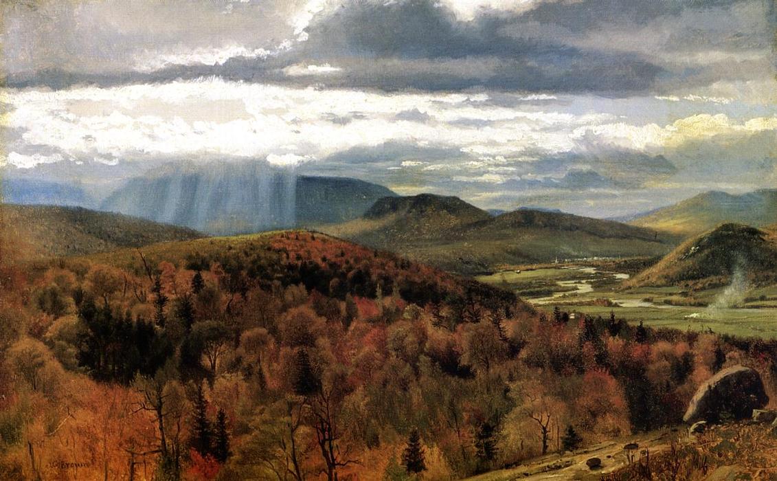 Autumn Landscape - Shelburne, Vt — John George Brown