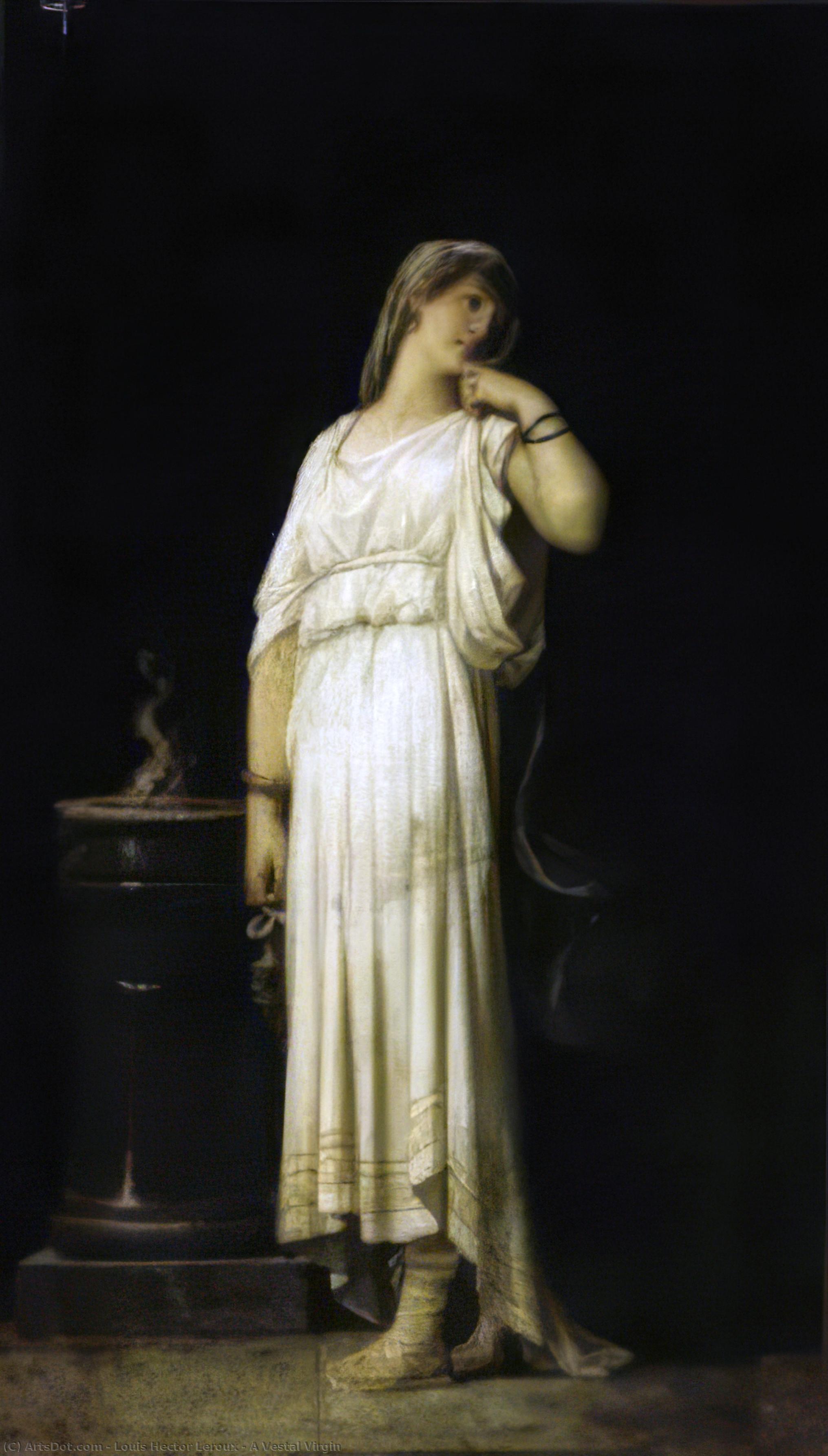 A Vestal Virgin — Louis Hector Leroux
