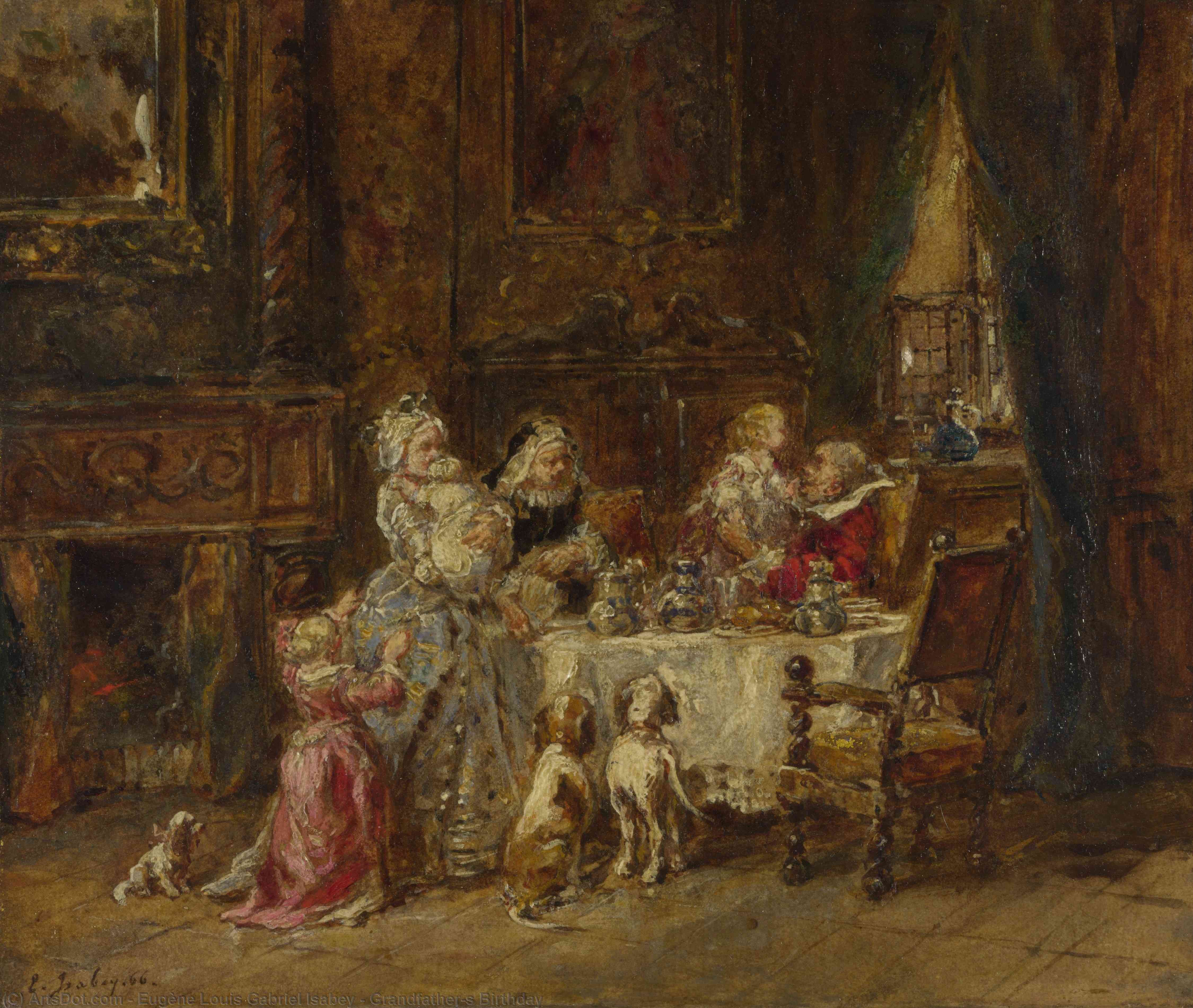 Grandfather's Birthday — Ežen Isabey