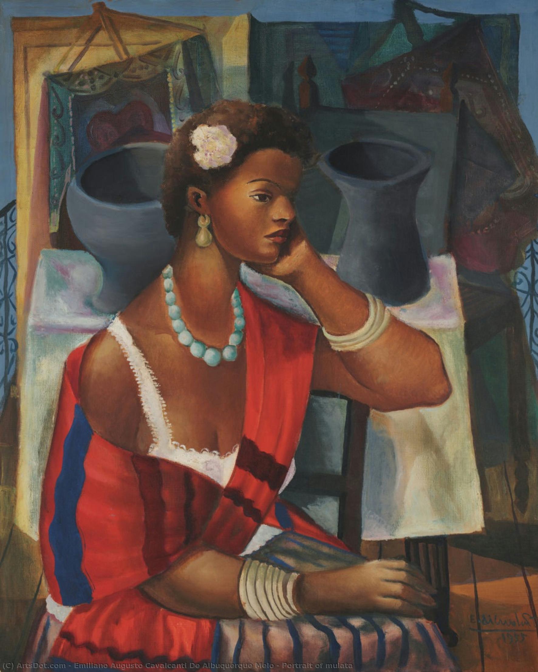 Portrait Of Mulata — Emiliano Augusto Cavalcanti De Albuquerque Melo