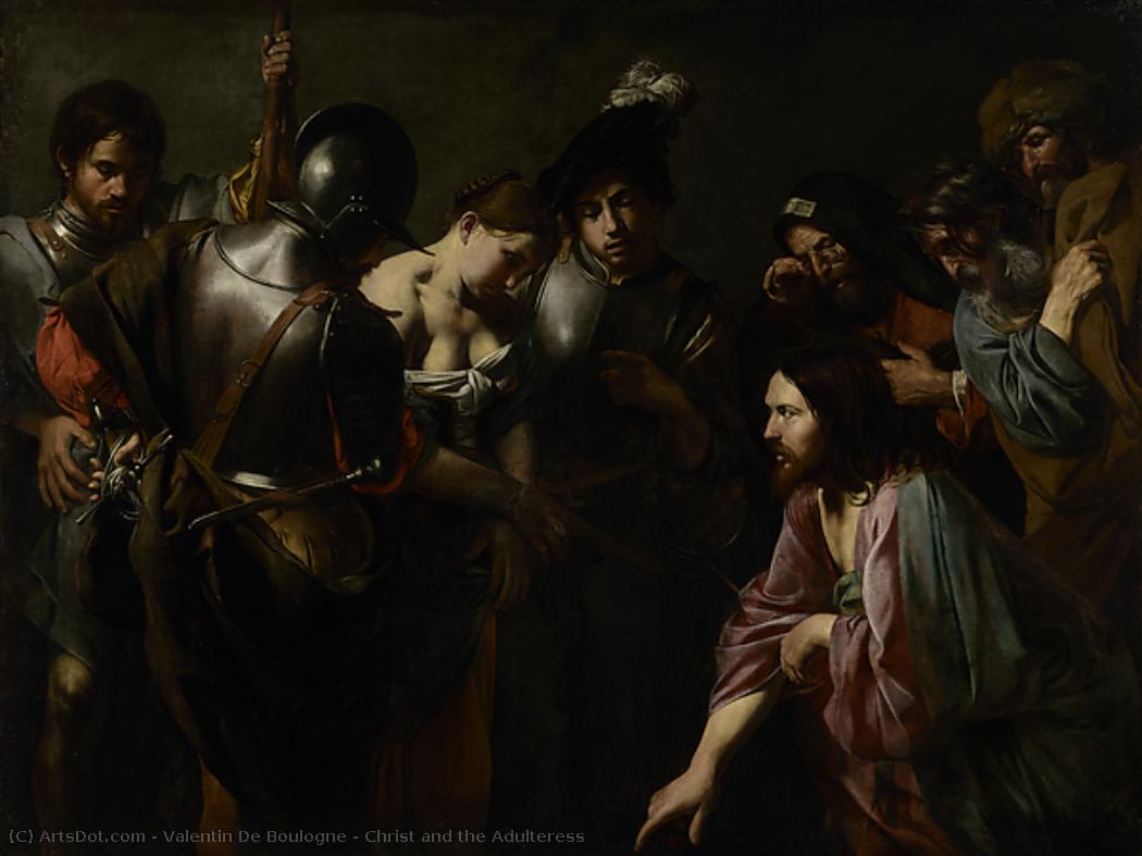 Christ And The Adulteress — Valentin De Boulogne