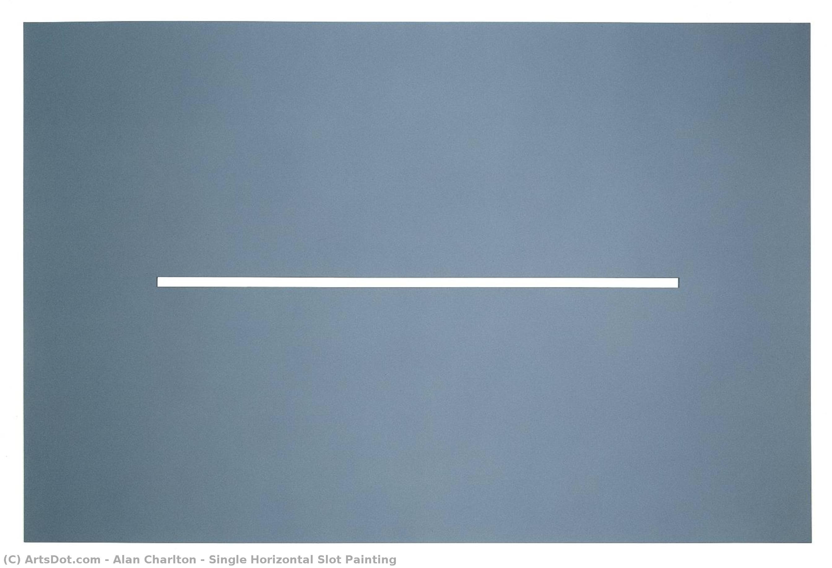 Single Horizontal Slot Painting — Alan Charlton