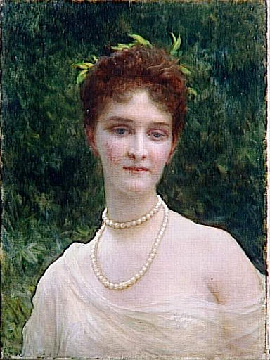 Portrait D'agnes De Pourtales, Marquise De Loys Chandieu — Ernest Hébert