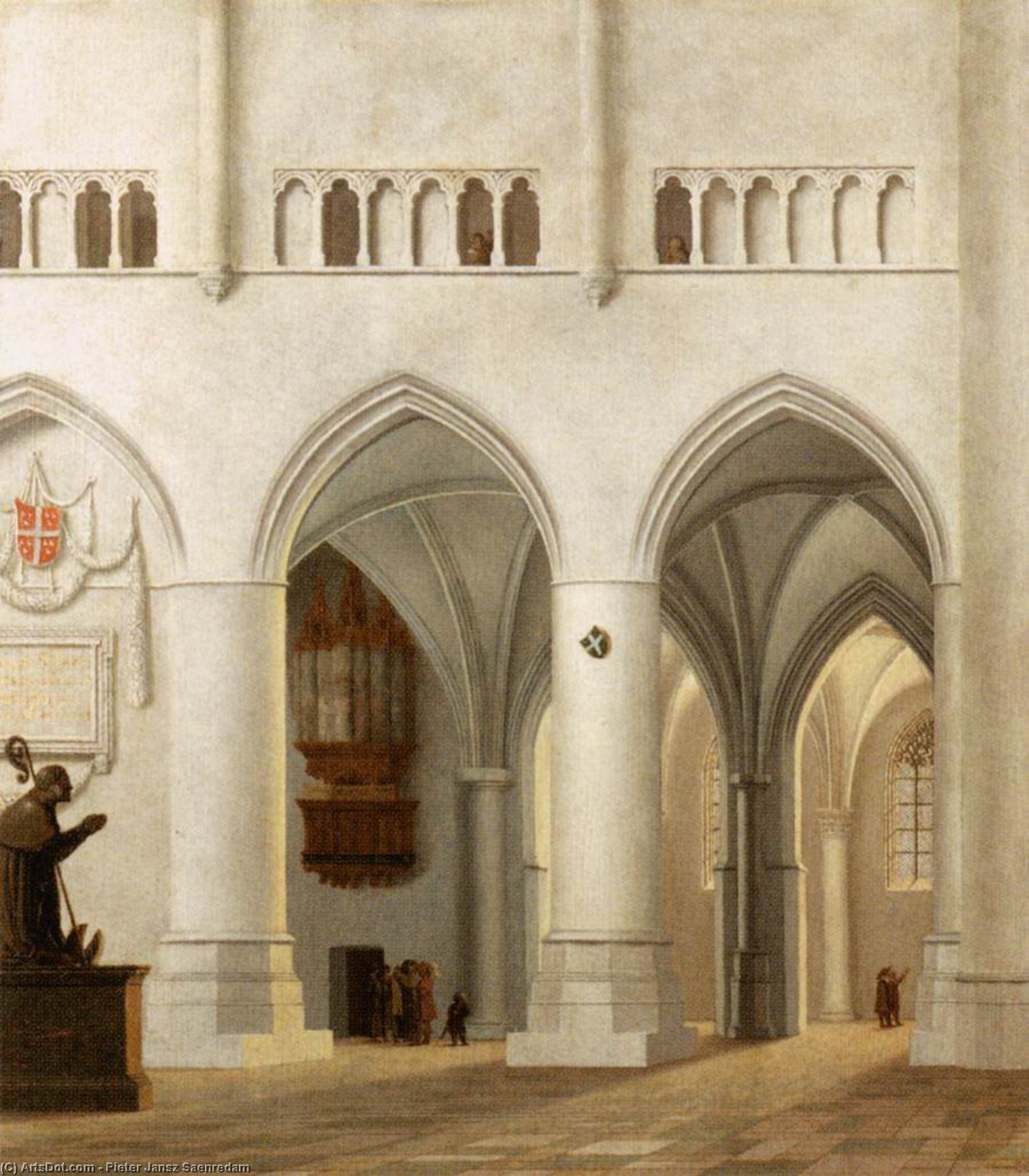 Interior De La Sint-bavokerk En Haarlem — Pieter Jansz. Saenredam