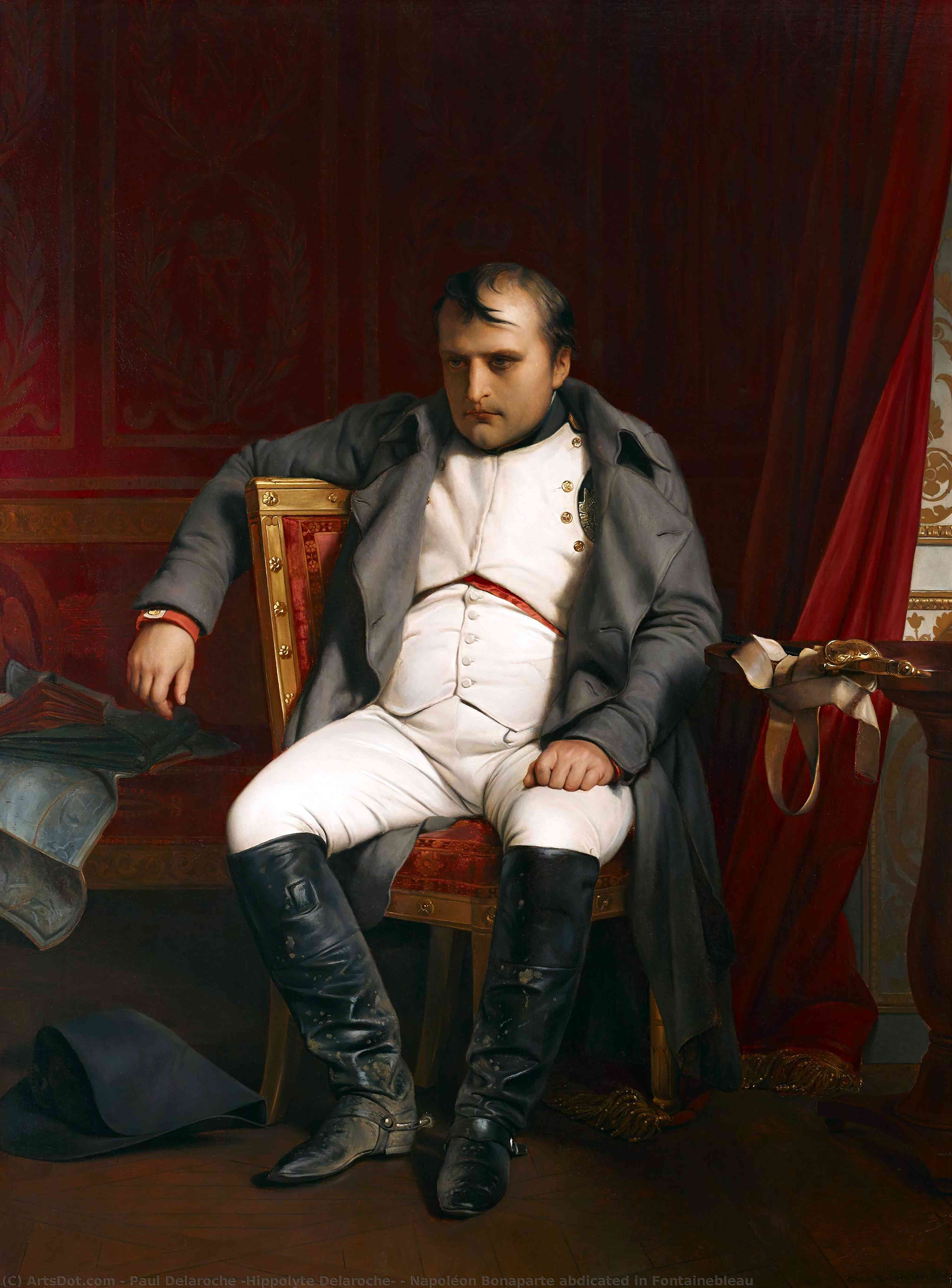 Napoléon Bonaparte Abdicated In Fontainebleau — Hippolyte-paul Delaroche