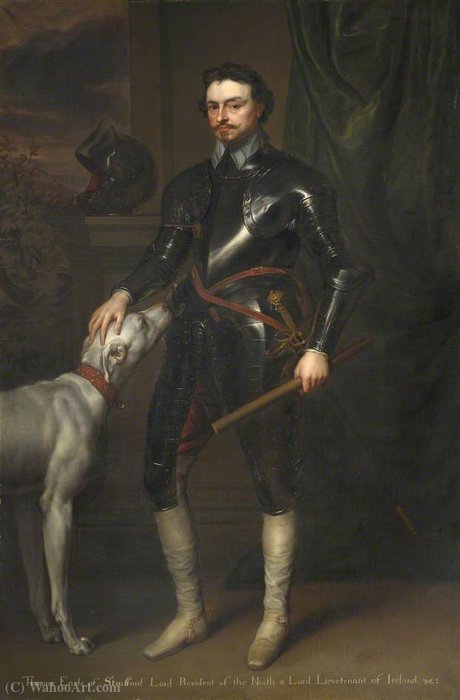 Thomas Wentworth, Earl Of Strafford, Mp, Lord Lieutenant Of Ireland — Abraham Van Diepenbeeck