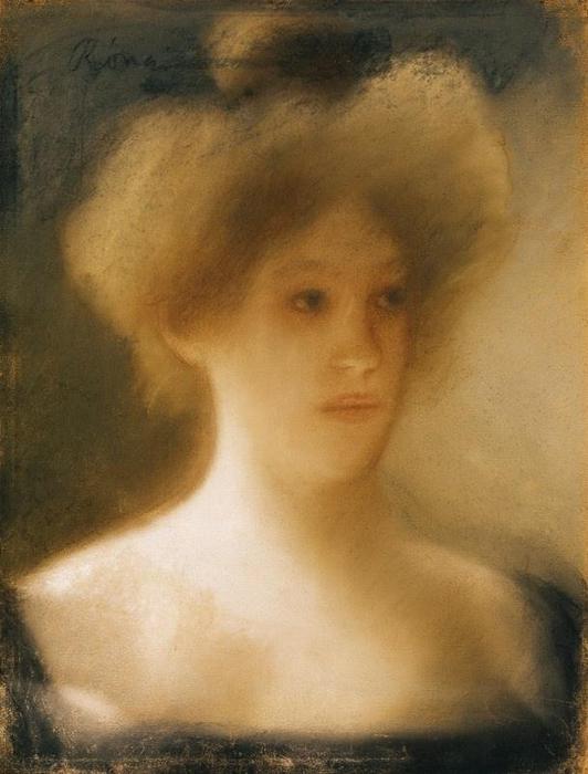 Portrait Of A Blonde Lady — József Rippl-rónai