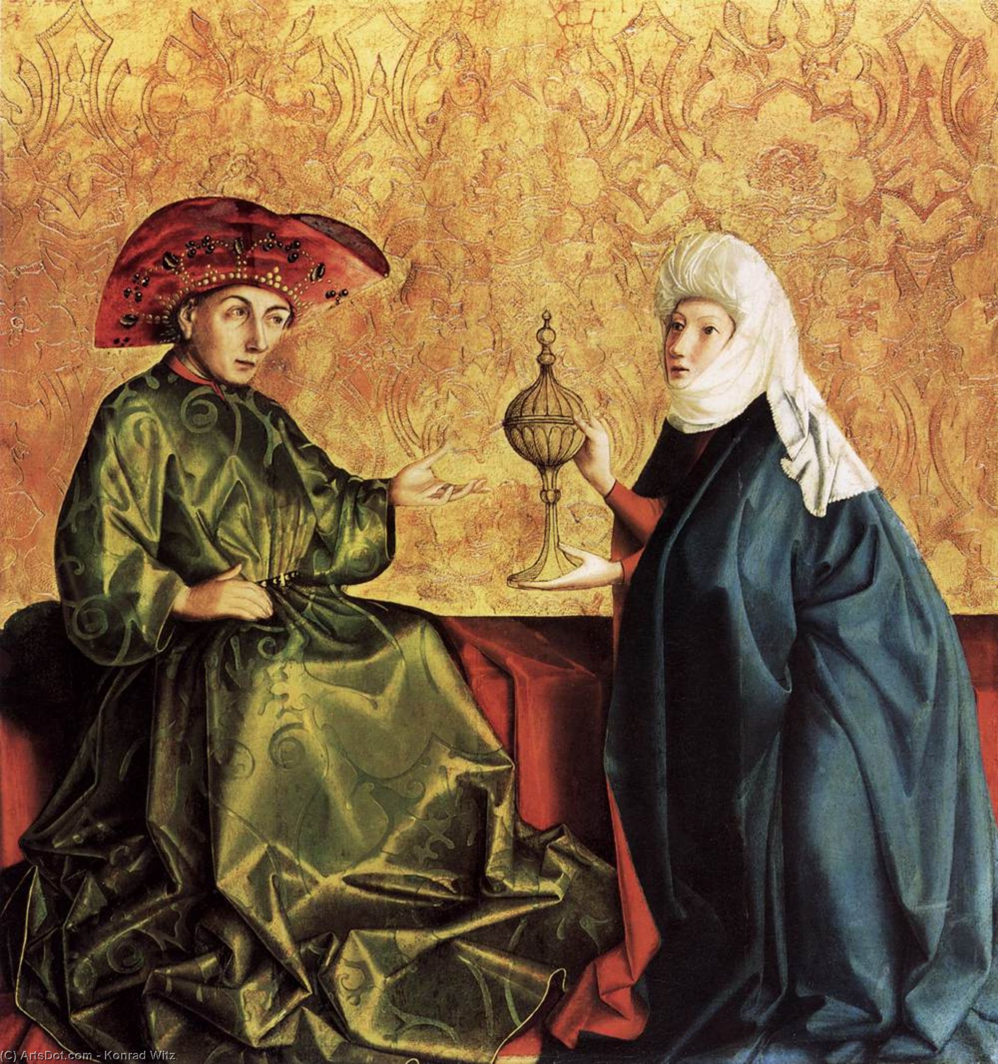 König Salomo Und Die Königin Von Saba — Konrad Witz