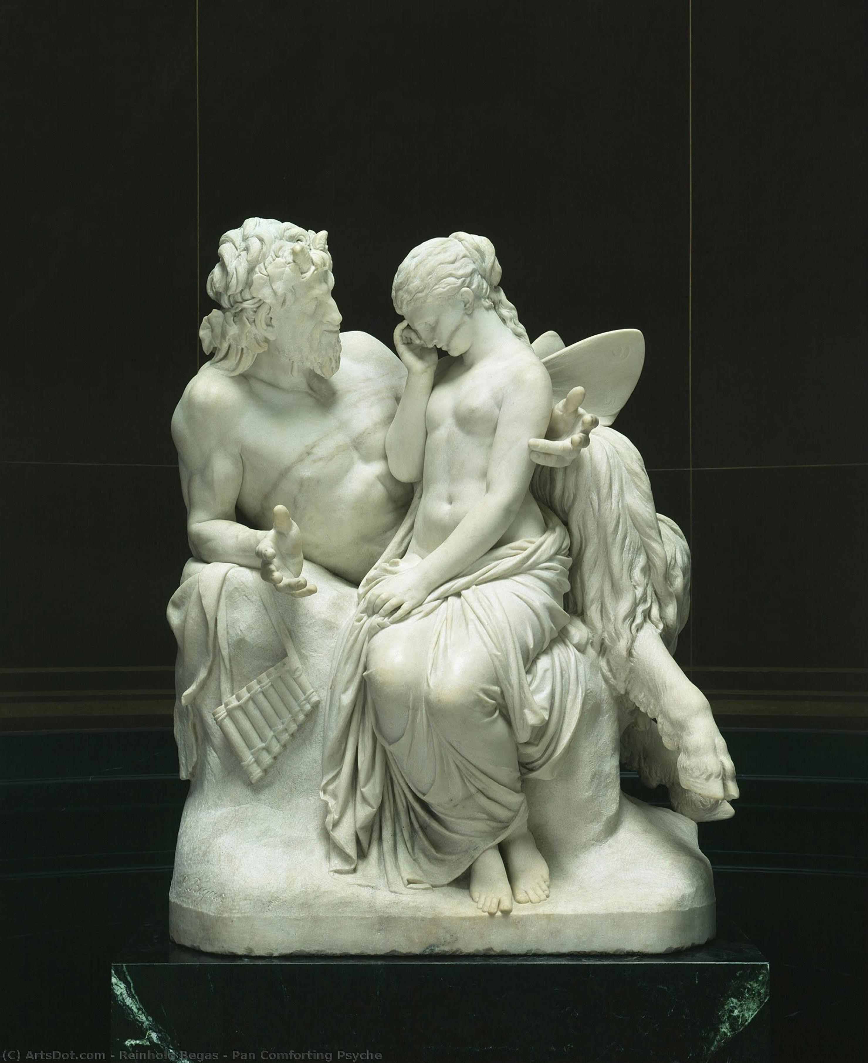 Pan Comforting Psyche — Reinhold Begas