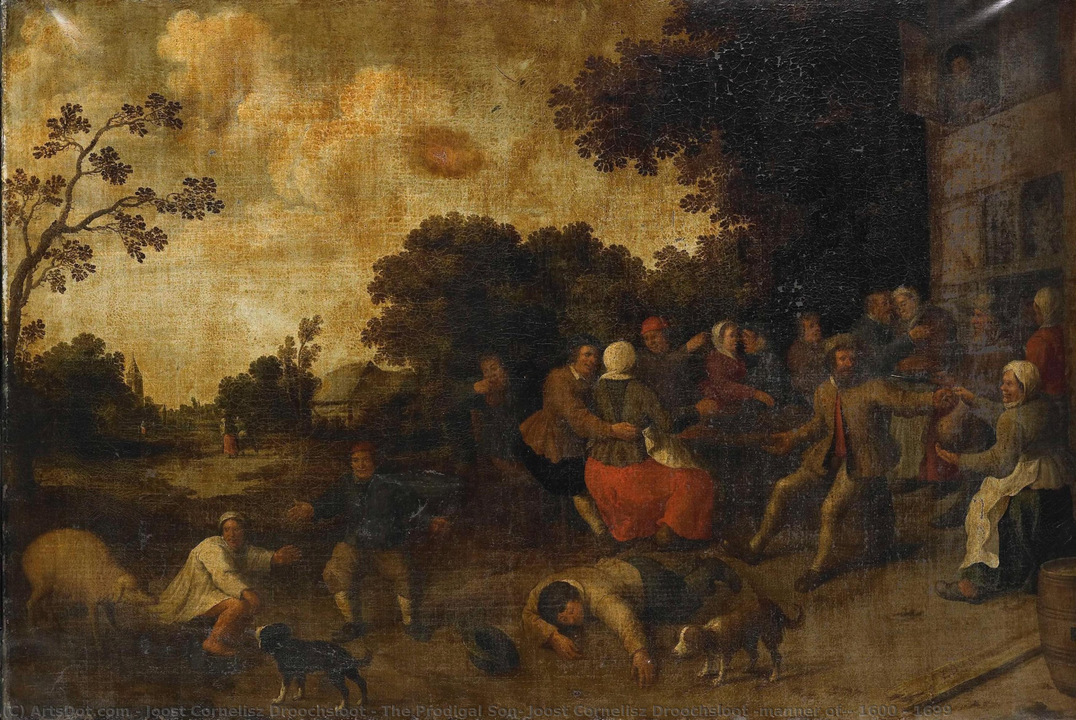 The Prodigal Son, Joost Cornelisz Droochsloot (manner Of), 1600 - 1699 — Joost Cornelisz Droochsloot