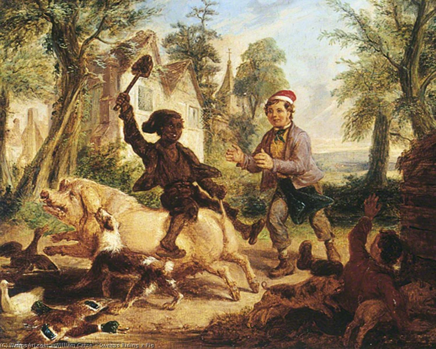 Sweeps Riding A Pig — William Carse