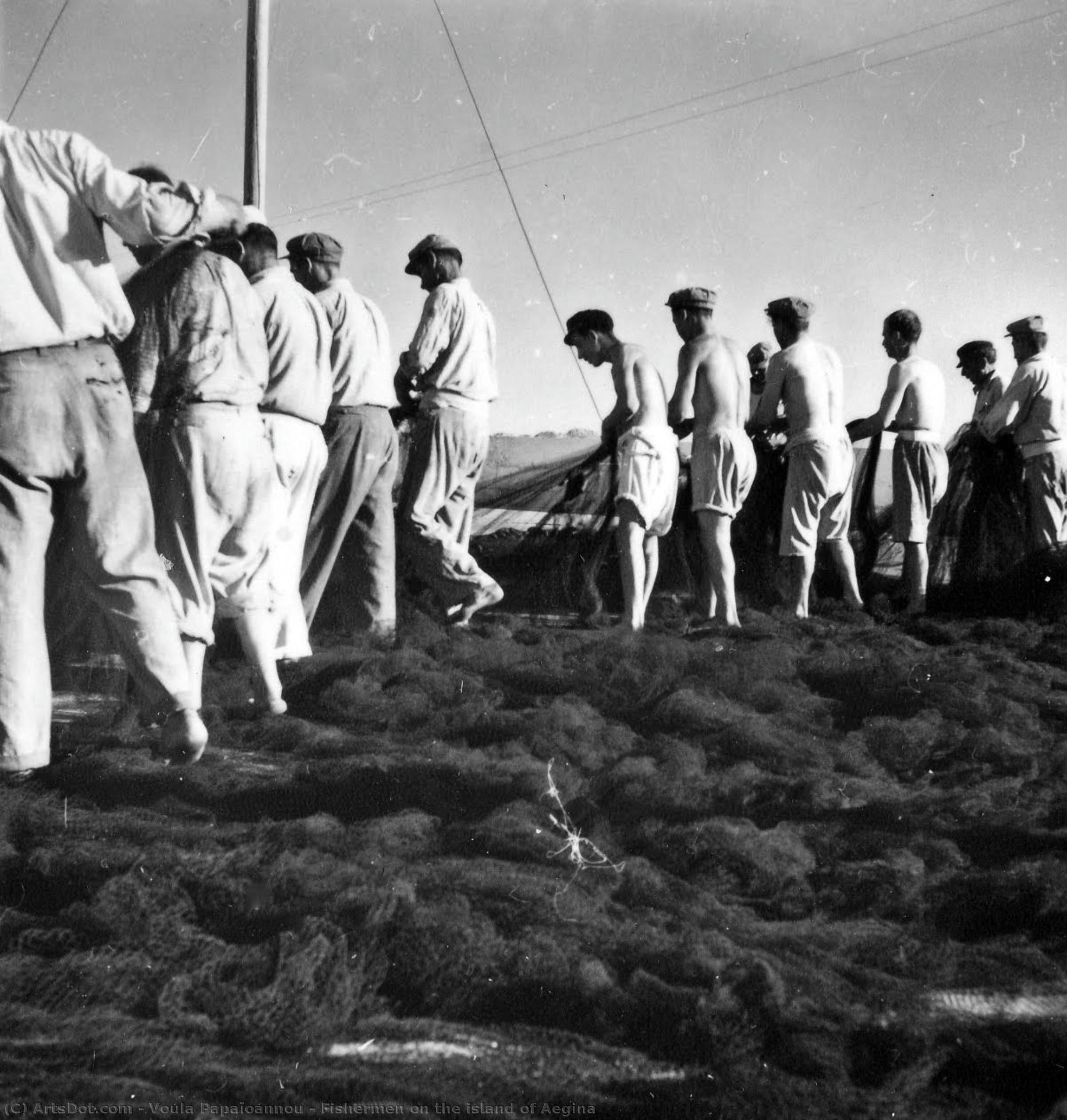 Fishermen On The Island Of Aegina — Voúla Papaioannou