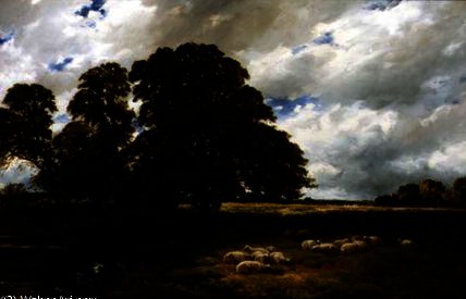 Landscape With Sheep — Edmund Morison Wimperis